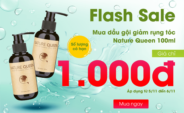 Dầu gội thảo dược cao cấp Nature Queen (100ml) giá tốt