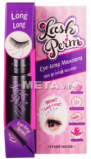 Mascara không trôi Etude House Lash Perm Eye-long Mascara bền màu, không bị nhòe bởi nước và mồ hôi. Mascara không trôi Etude House Lash Perm Eye-long Mascara bền màu, không bị nhòe bởi nước và mồ hôi.