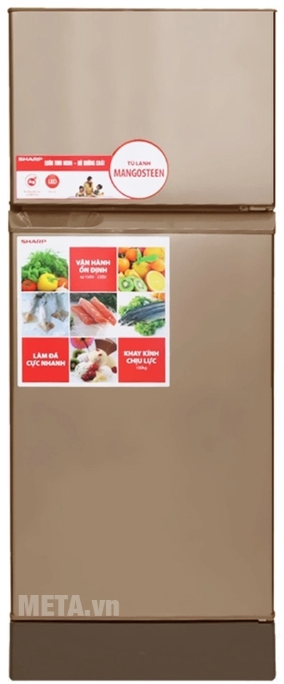 Hình ảnh tủ lạnh 2 cánh 165 lít Sharp SJ-174E-BS