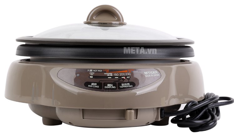 Nồi lẩu điện Tiger CPK-E13S có dung tích 3,4 lít cho gia đình bạn thoải mái ăn lẩu Nồi lẩu điện Tiger CPK-E13S có dung tích 3,4 lít cho gia đình bạn thoải mái ăn lẩu