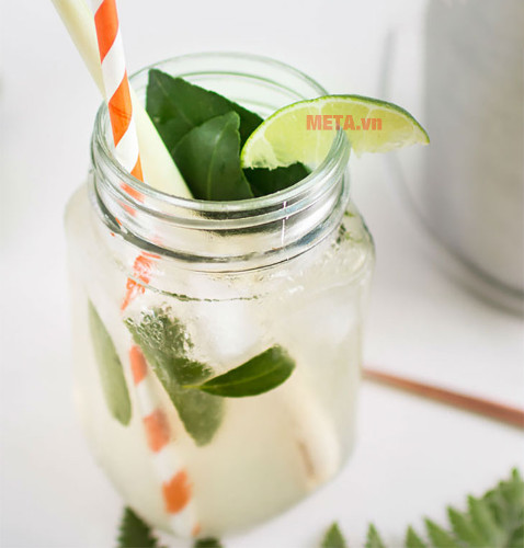 Nước chanh lá sả giải nhiệt mùa hè