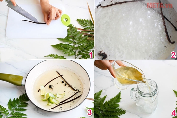 Các bước thực hiện nước chanh vani