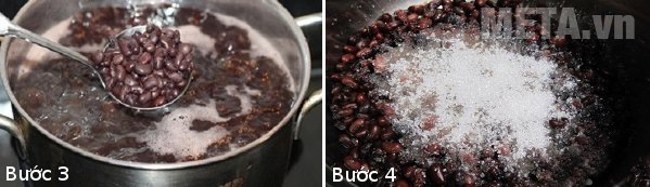 Trộn đỗ đen với đường cho thấm vị hơn