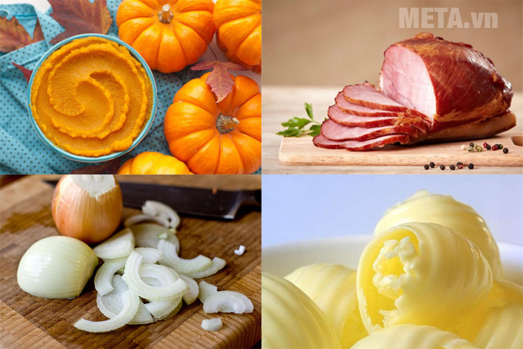 Nguyên liệu chế biến món súp bí ngô Nguyên liệu chế biến món súp bí ngô