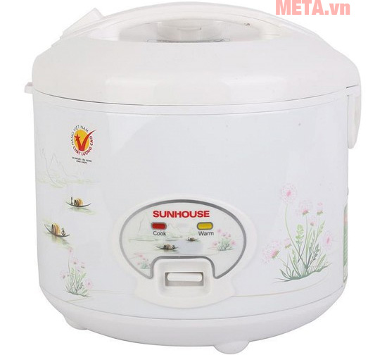 Giải pháp tuyệt vời khi nồi cơm điện không nhảy, cơm không chín Nồi cơm điện Sunhouse SHD8602 1,8 lít