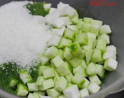 Mứt dừa viên vị lá dứa