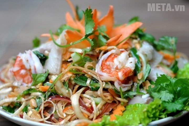 Món nộm hoa chuối chua chua, ngọt ngọt Món nộm hoa chuối chua chua, ngọt ngọt