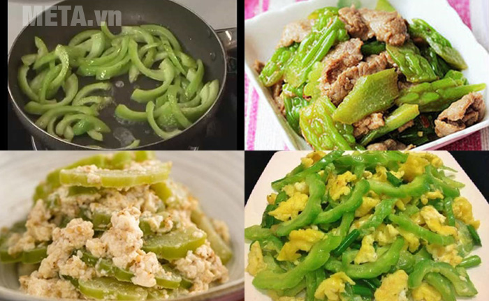 Chế biến mướp đắng thành các món xào Chế biến mướp đắng thành các món xào