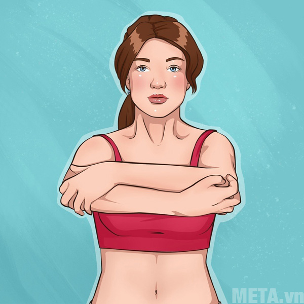 Nắm tay trái và cùi trở tay phải và ngược lại Nắm tay trái và cùi trở tay phải và ngược lại