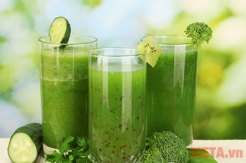 Sinh tố rau xanh 