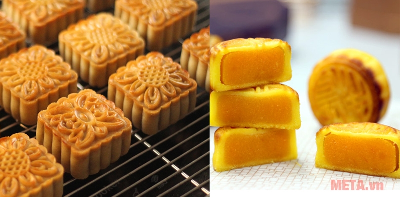 Bánh trung thu nhân đậu xan Cách làm bánh trung thu nhân đậu xanh bằng nồi cơm điện