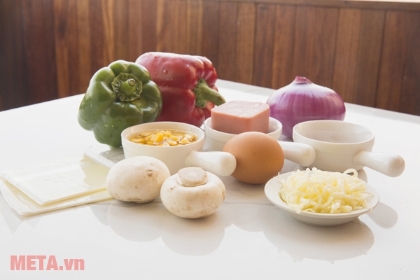 Nguyên liệu Cách làm bánh pizza cơm nguội bằng chảo chống dính lạ miệng, ngon hết nấc