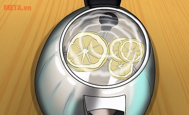 Sử dụng chanh để làm sạch ấm siêu tốc Sử dụng chanh để làm sạch ấm siêu tốc