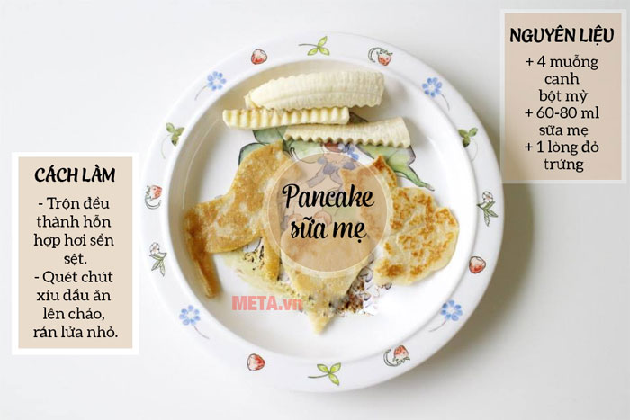 Pancake sữa mẹ thơm ngon Làm bánh từ sữa mẹ