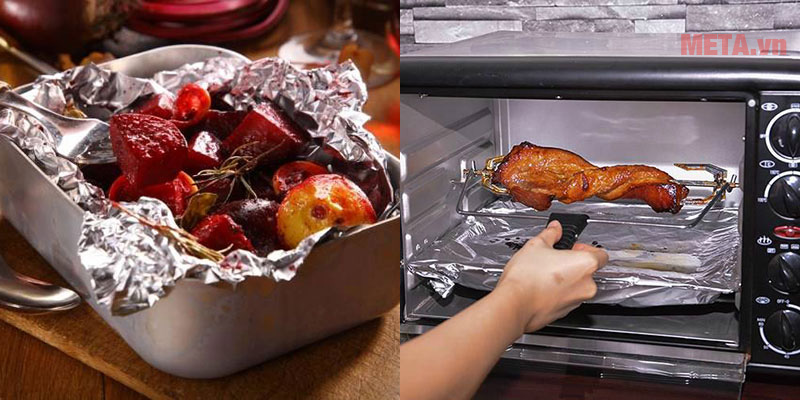 Giấy bạc có thể dùng trong lò nướng Giấy bạc có thể dùng trong lò nướng