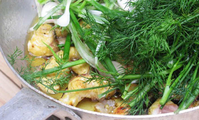 Chiên lại cá Chả cá lã vọng