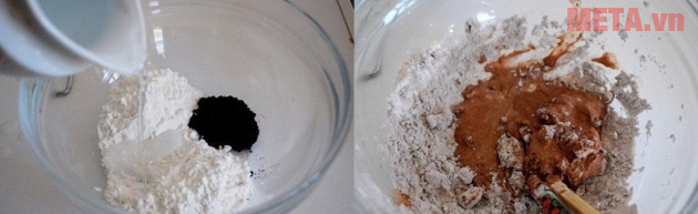 Cách làm sữa tươi trân châu đường đen “sốt xình xịch” Trộn nước đường và bột