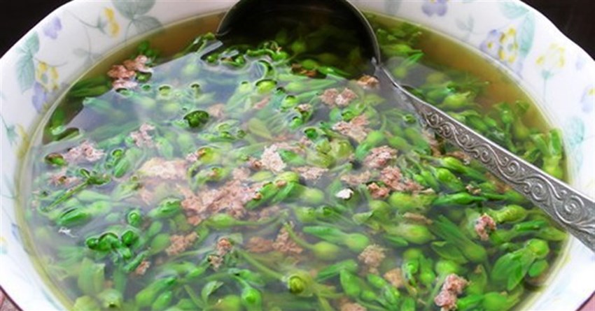 Cách làm canh hoa thiên lý nấu thịt bò thơm ngon, trị mất ngủ