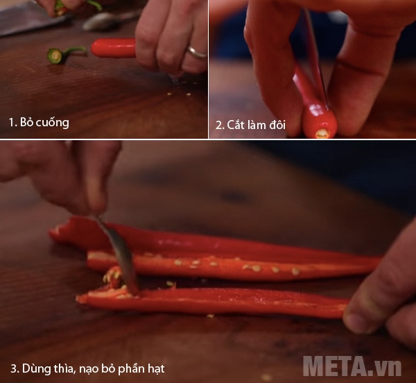 Loại bỏ hạt ớt