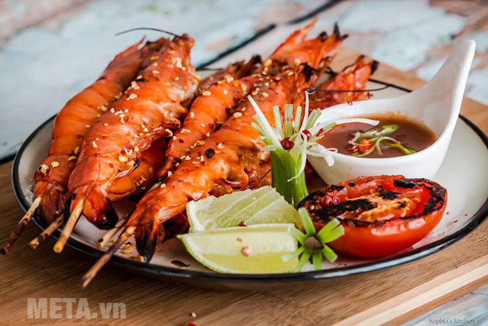 Thành phẩm tôm nướng muối ớt Thành phẩm tôm nướng muối ớt
