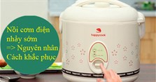 Giải pháp tuyệt vời khi nồi cơm điện nhảy sớm, cơm không chín