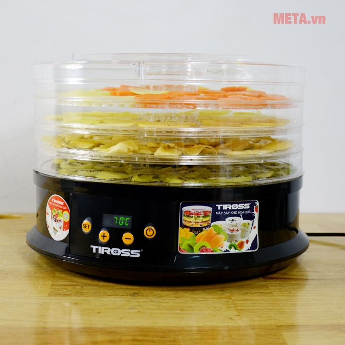 Máy sấy hoa quả, thực phẩm đa năng Tiross TS9682 Máy sấy hoa quả, thực phẩm đa năng Tiross TS9682