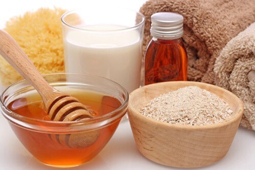 tẩy tế bào chết với sữa chua, mật ong và yến mạch tẩy tế bào chết với sữa chua, mật ong và yến mạch