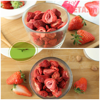 Nguyên liệu làm mứt dâu tây sấy khô