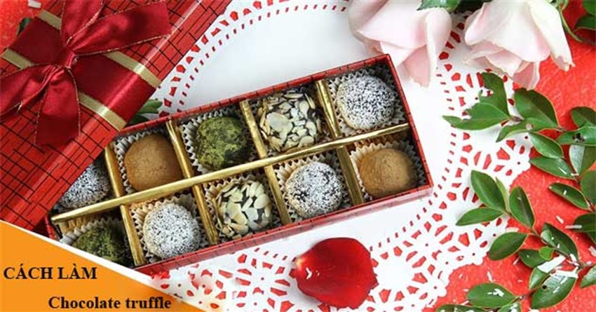 Hướng dẫn làm Chocolate truffle tặng người thương dịp Valentine
