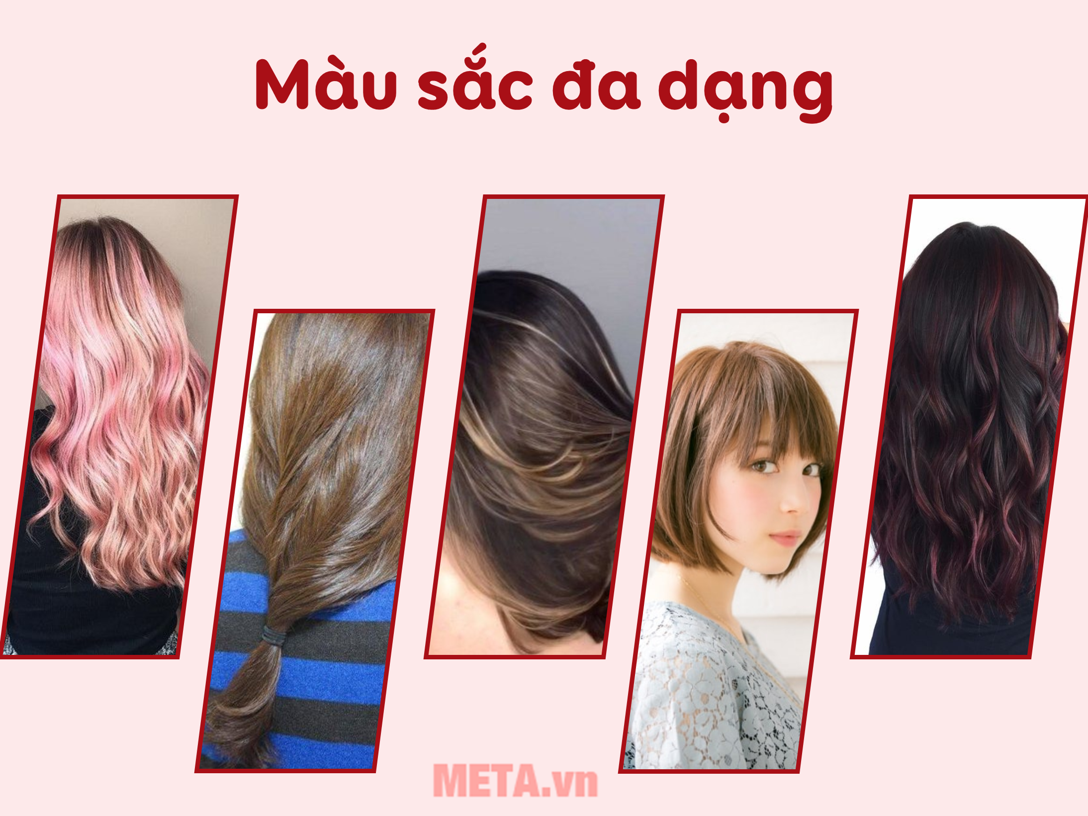 Đa dạng màu sắc bọt nhuộm tóc