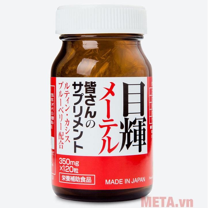 Viên uống bổ mắt Mêtel Gold (Hộp 120 viên) Bài tập thể dục cho mắt sáng khỏe