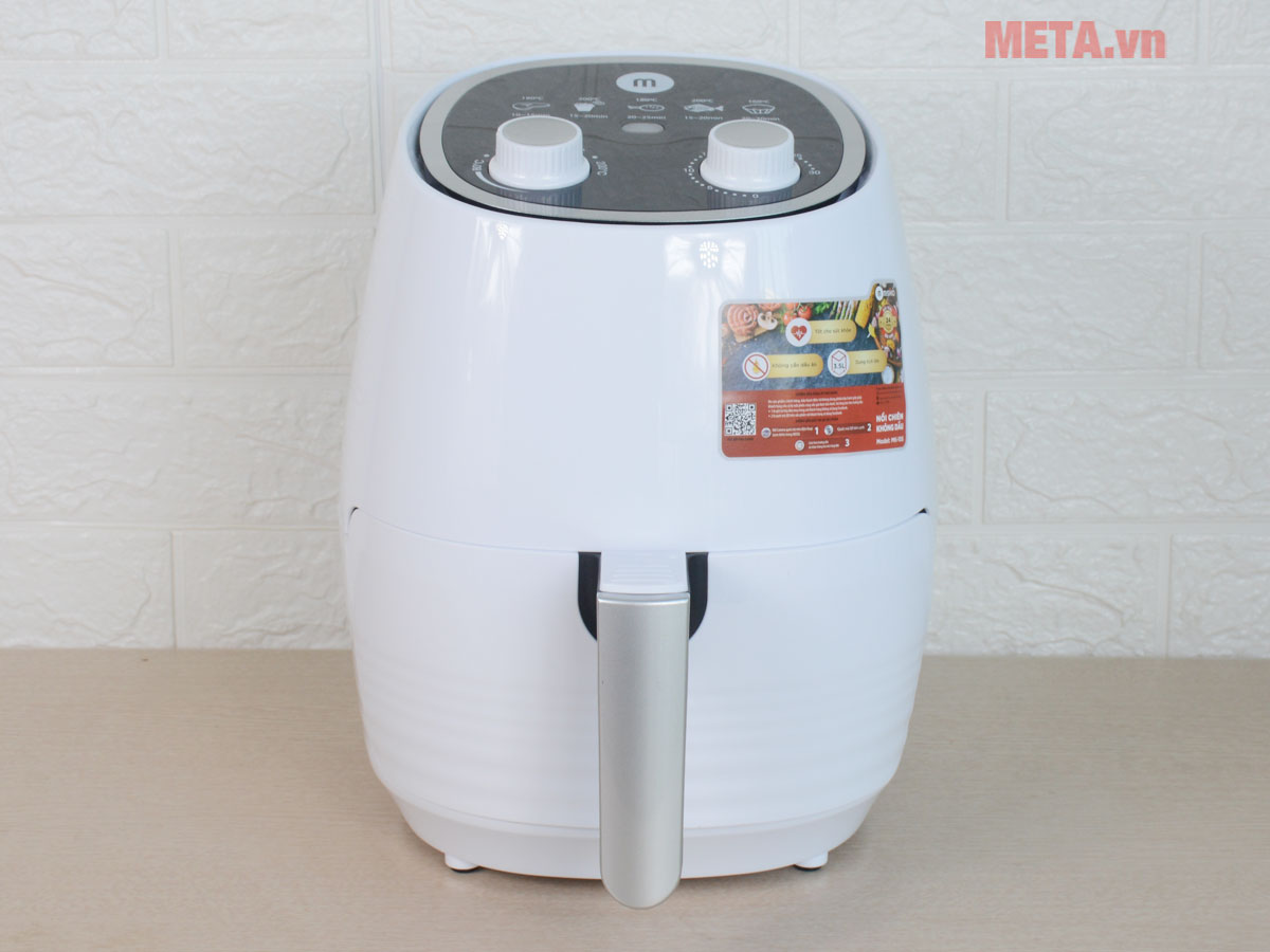 nồi chiên không dầu Mishio MK-155 màu trắng Mishio MK-155