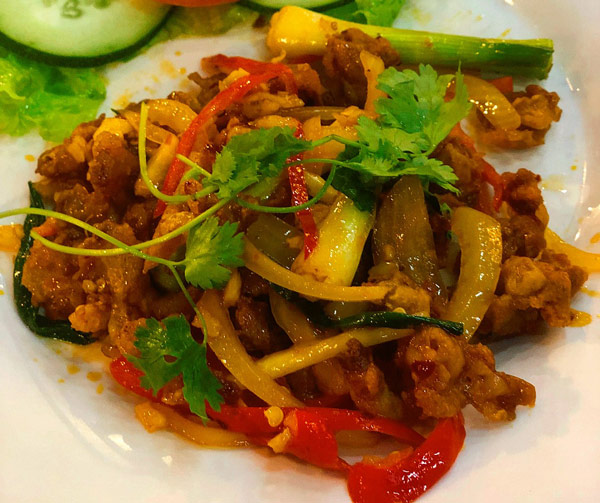 Ếch xào sả ớt Ếch xào sả ớt