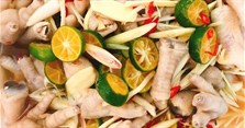 Cách làm chân gà ngâm sả tắc cay ngon hấp dẫn