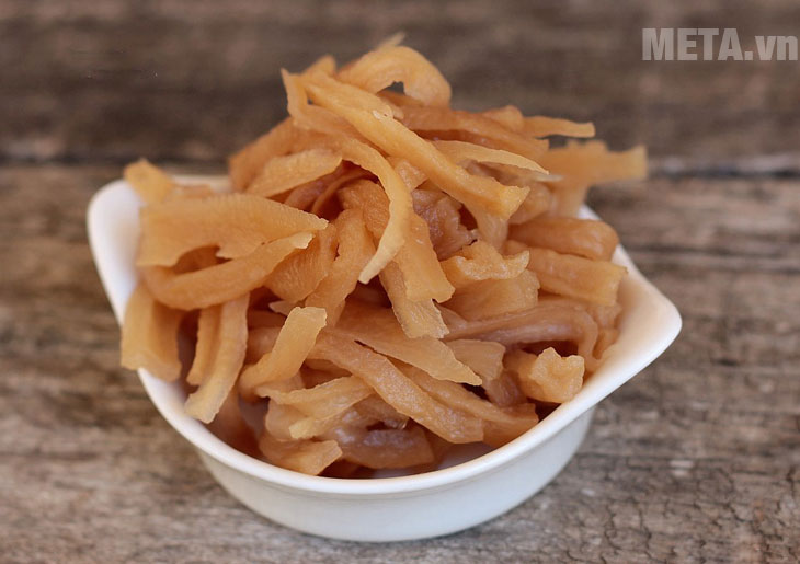 Thành phẩm củ cải ngâm tương