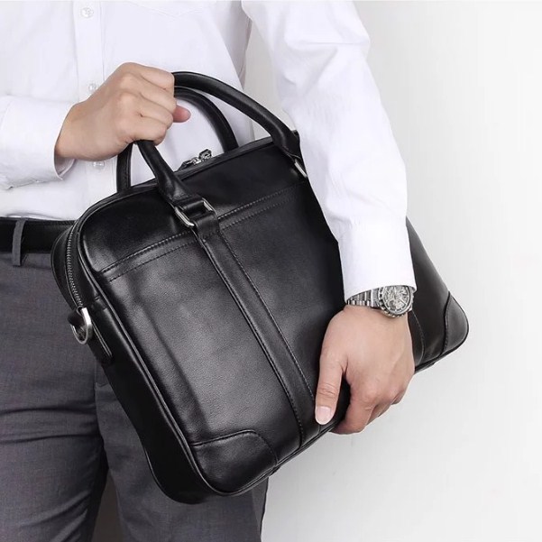 Túi xách da công sở đựng vừa laptop và tài liệu