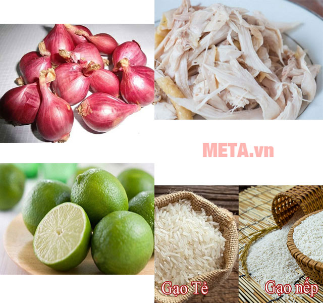 Nguyên liệu nấu cháo gà