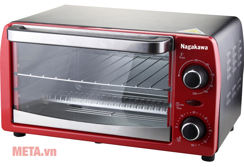 Lò nướng điện Nagakawa NAG3210 có thiết kế nhỏ gọn, tiện lợi Lò nướng điện Nagakawa NAG3210