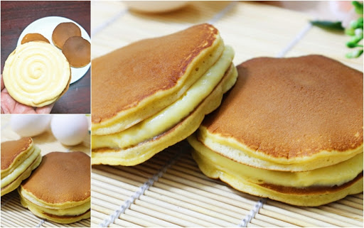 Bánh Dorayaki nhân trứng sữa