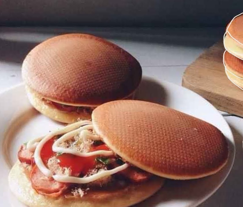 Bánh Doremon nhân mặn với chà bông, xúc xích