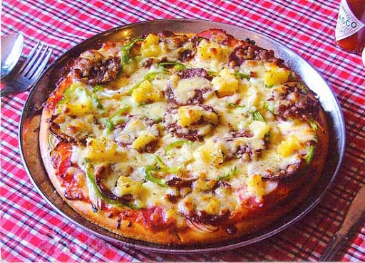 Pizza bò băm dứa ngon chuẩn vị