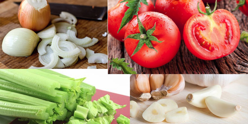 Nguyên liệu để làm nước sốt cà chua cho pizza