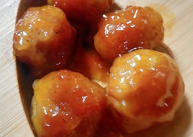 Tôm viên sốt chanh dây