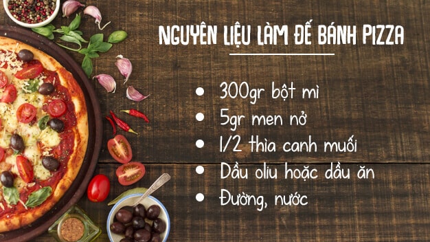 Nguyên liệu làm phần đế bánh