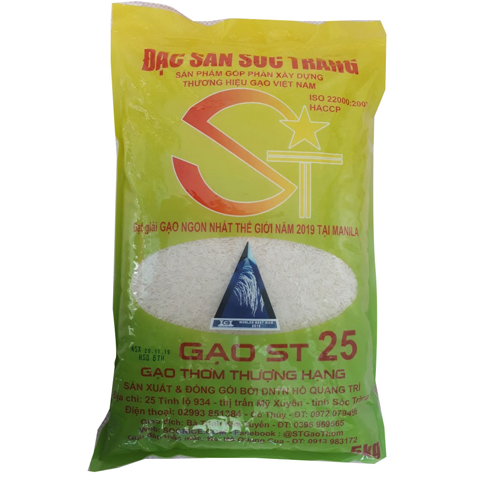Gạo ST25 ngon nhất thế giới Gạo ST25 ngon nhất thế giới
