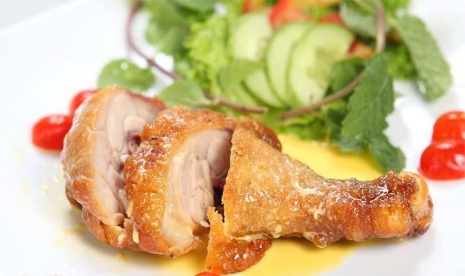 Gà rán sốt chanh leo