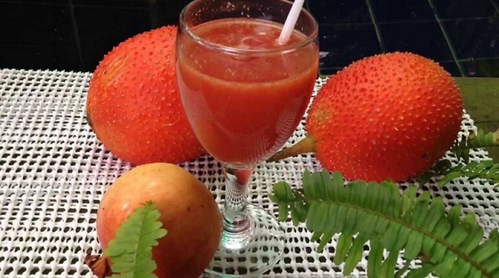 Sinh tố chanh leo gấc