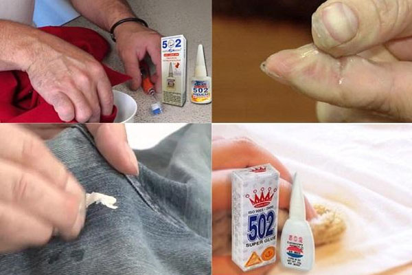 Cách tẩy keo 502
