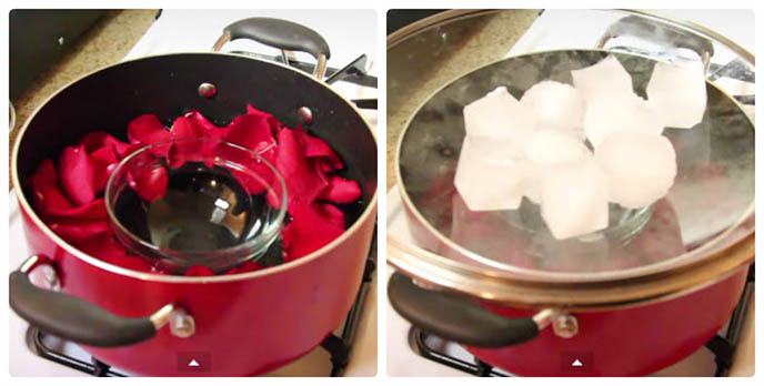 Cách làm nước hoa hồng bằng phương pháp chưng cất