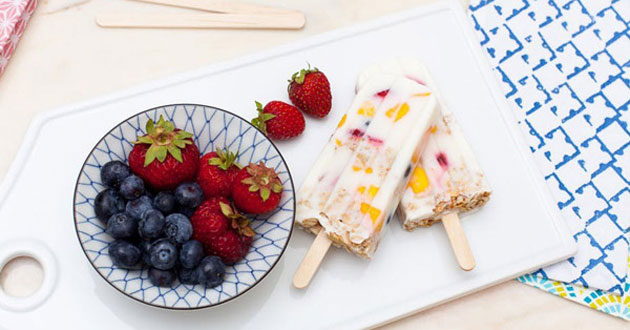 Kem chuối trái cây Kem chuối trái cây